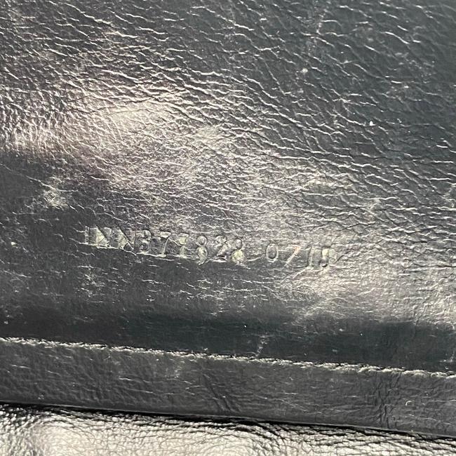 Saint Laurent Chain Wallet Grain De Poudre Matelasse Chevron Monogram Black Leather Shoulder Bag
