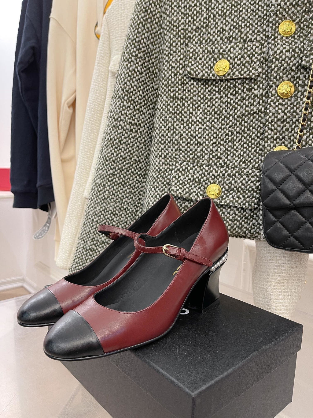 Chanel Open Shoes Red