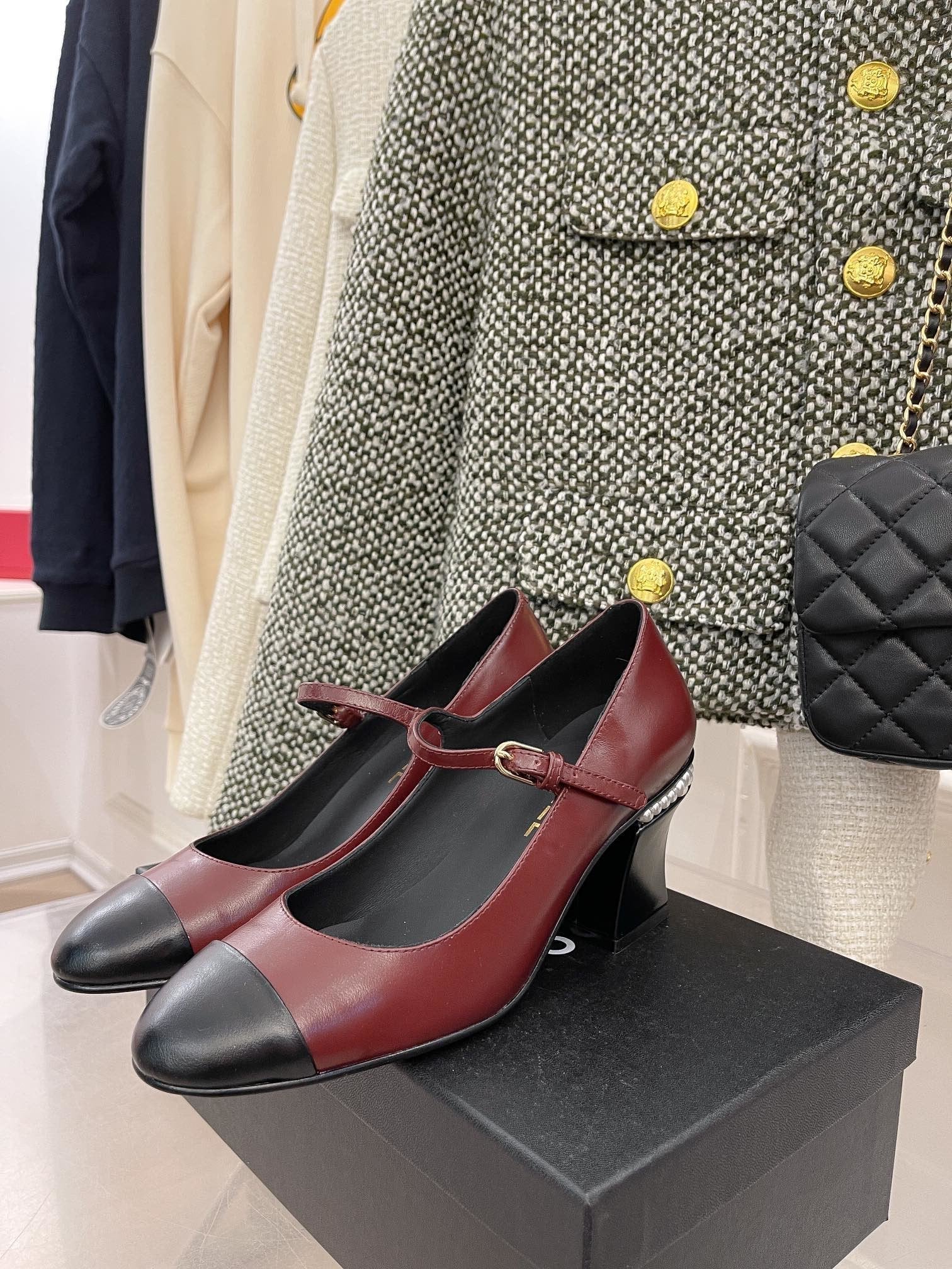 Chanel Open Shoes Red