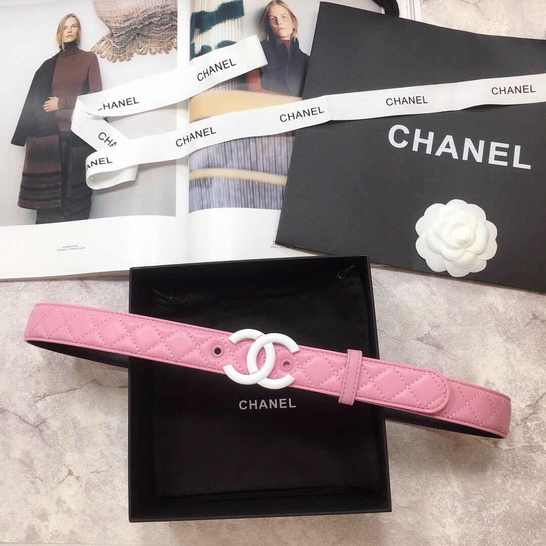 Chanel Belt With Double C Buckle