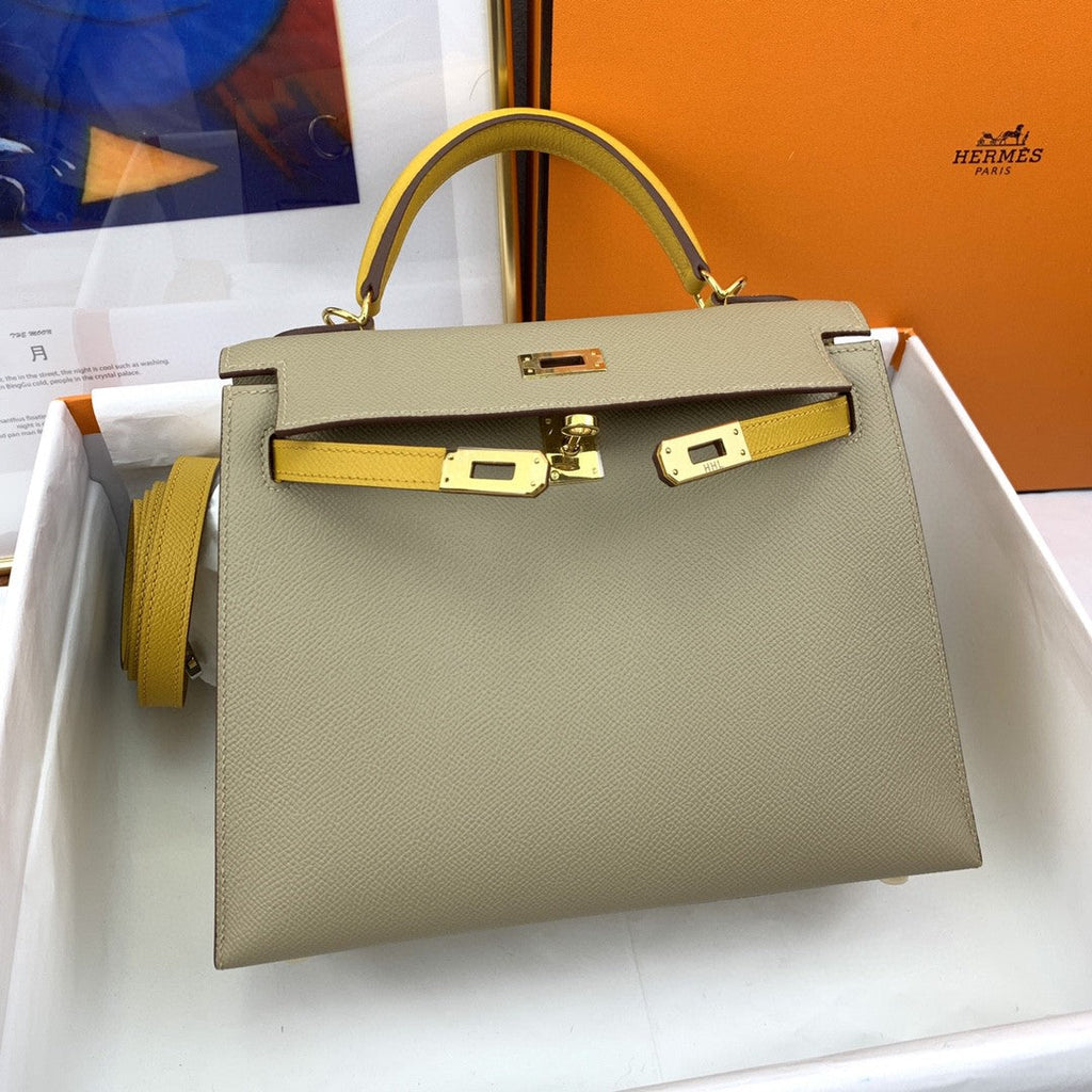 Hermes Kelly 25 Togo Gold Hardware