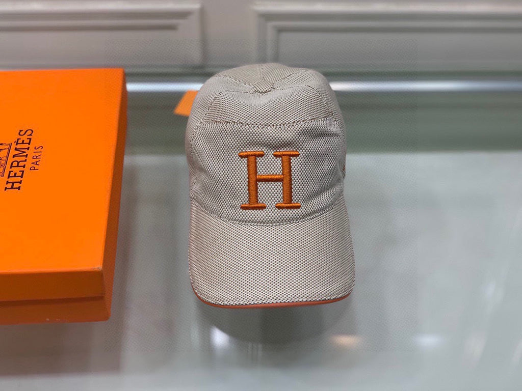 Hermes Davis H Primavera Cap Beige