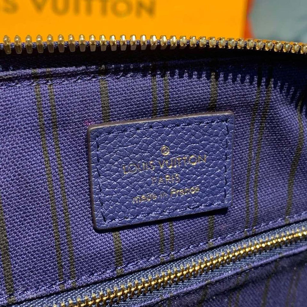 Louis Vuitton Speedy Bandouliere Bag 30cm Monogram Empreinte Leather Spring/Summer Collection M42406, Blue