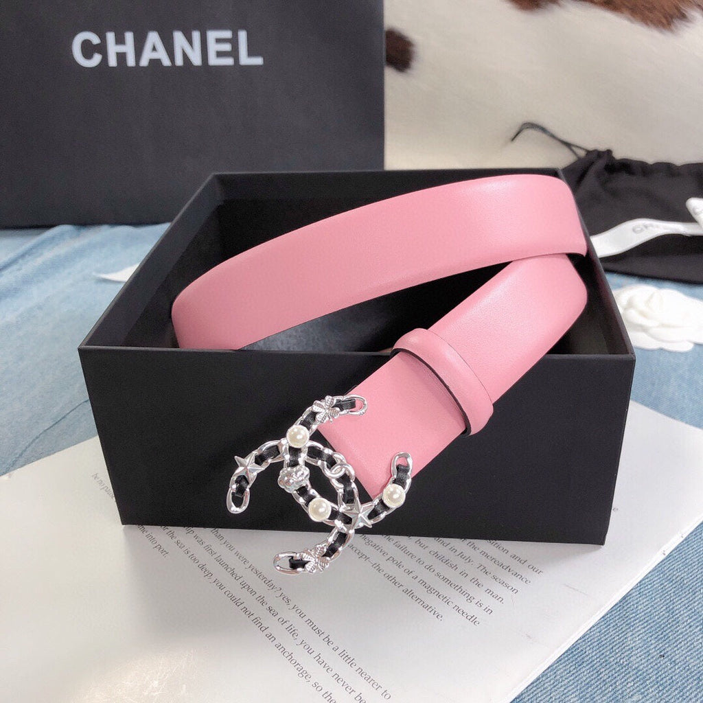 Chanel Belt With Double C Buckle