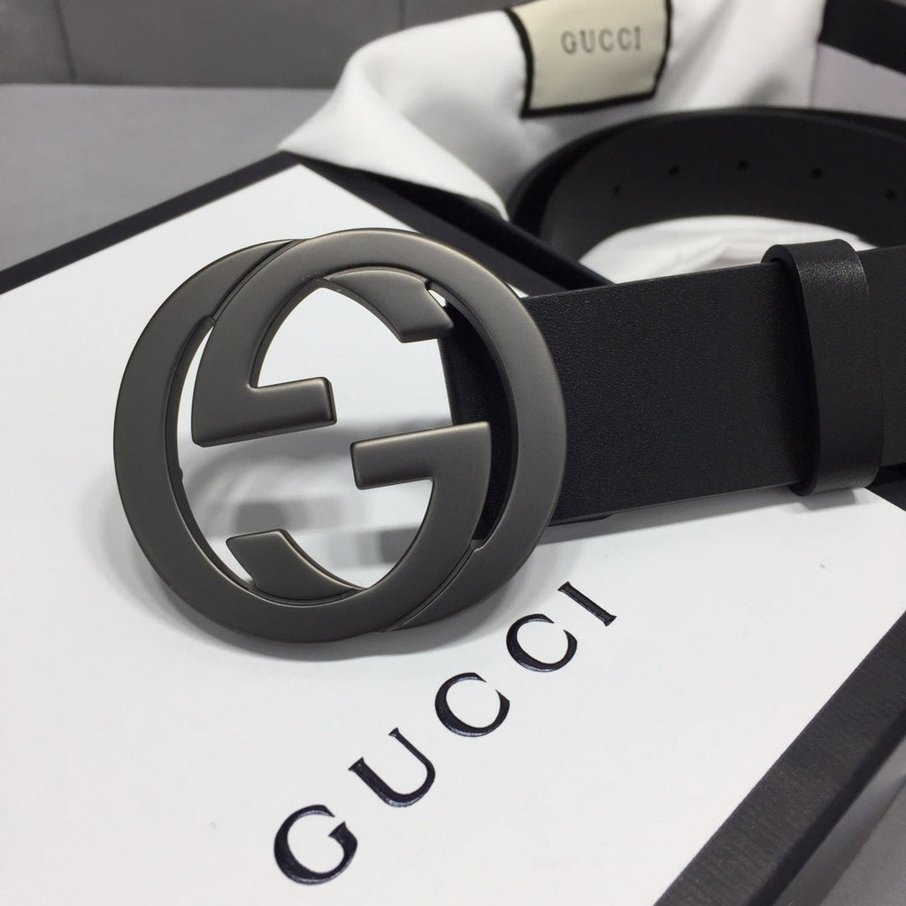 Gucci Belt With Double G Buckle Black