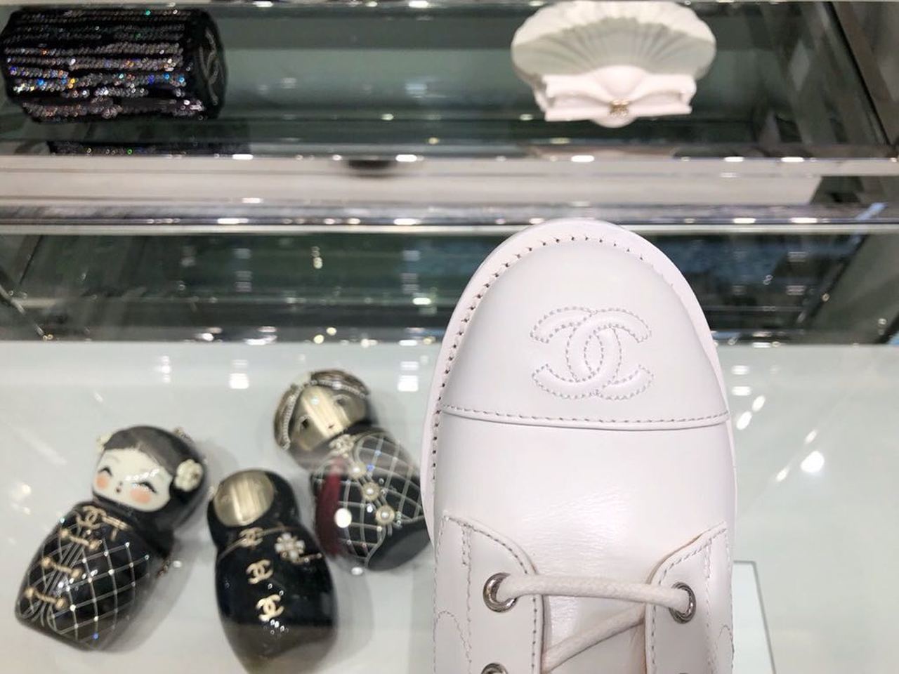 Chanel Ankle Boots Calfskin Leather Fall/Winter Collection White