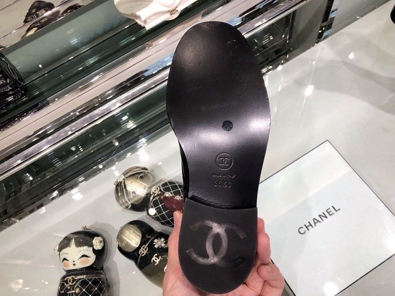 Chanel Mid-Calf Boots Calfskin Leather Fall/Winter Collection Black