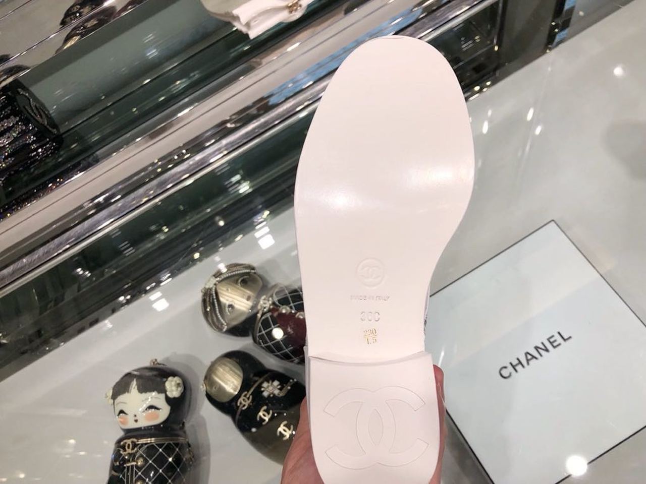 Chanel Mid-Calf Boots Calfskin Leather Fall/Winter Collection White
