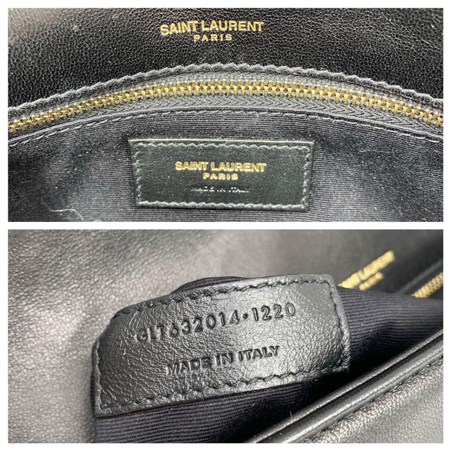 Saint Laurent Monogram Kate Shoulder 99 Quilted Baguette Black Leather Cross Body Bag