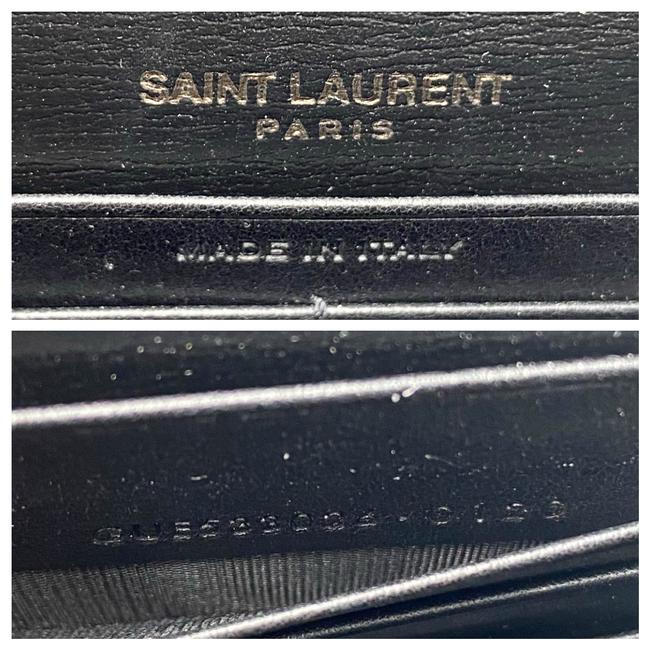 Saint Laurent Monogram Top Handle Sunset Noir Bhw Black Leather Shoulder Bag
