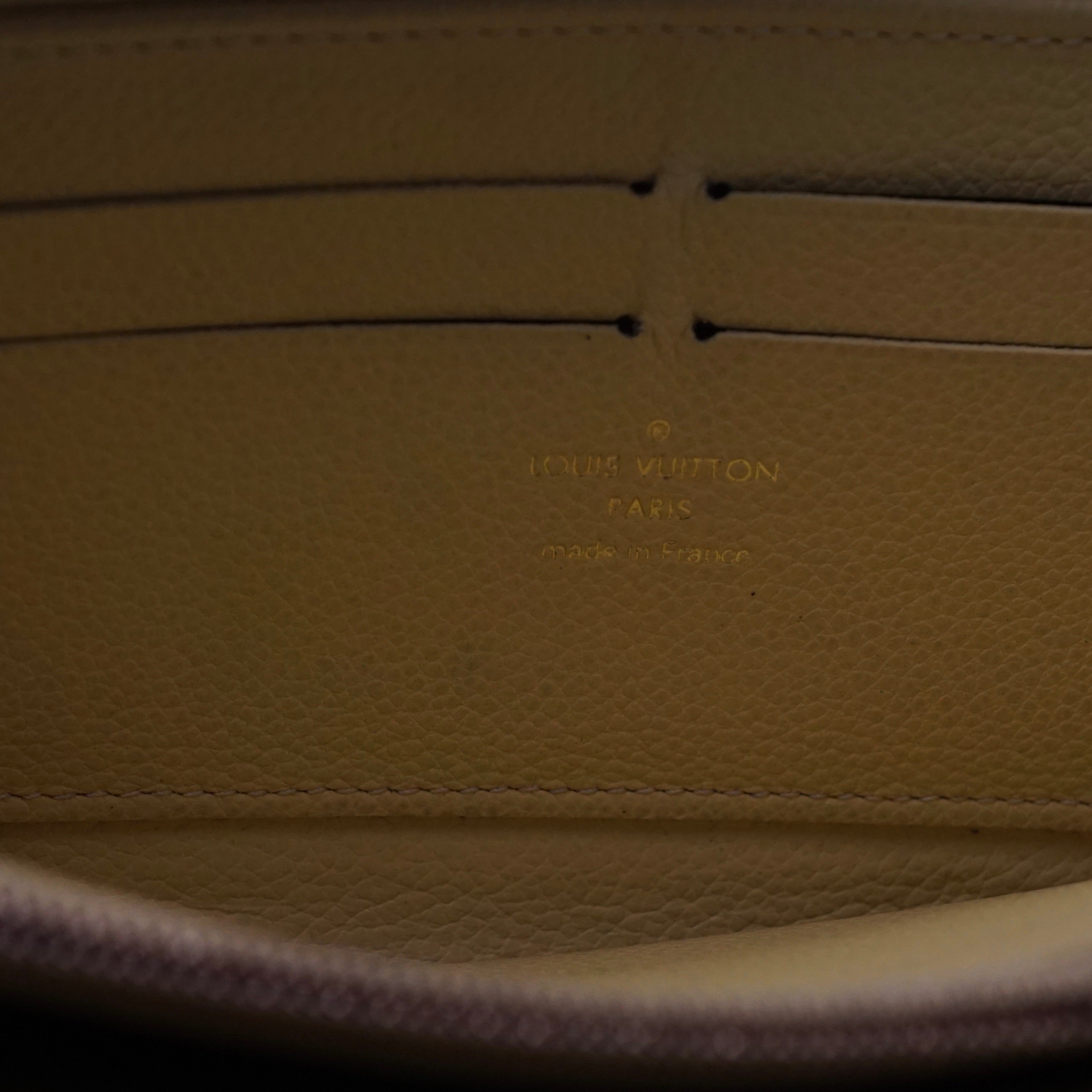 Louis Vuitton Zippy Wallet Yellow