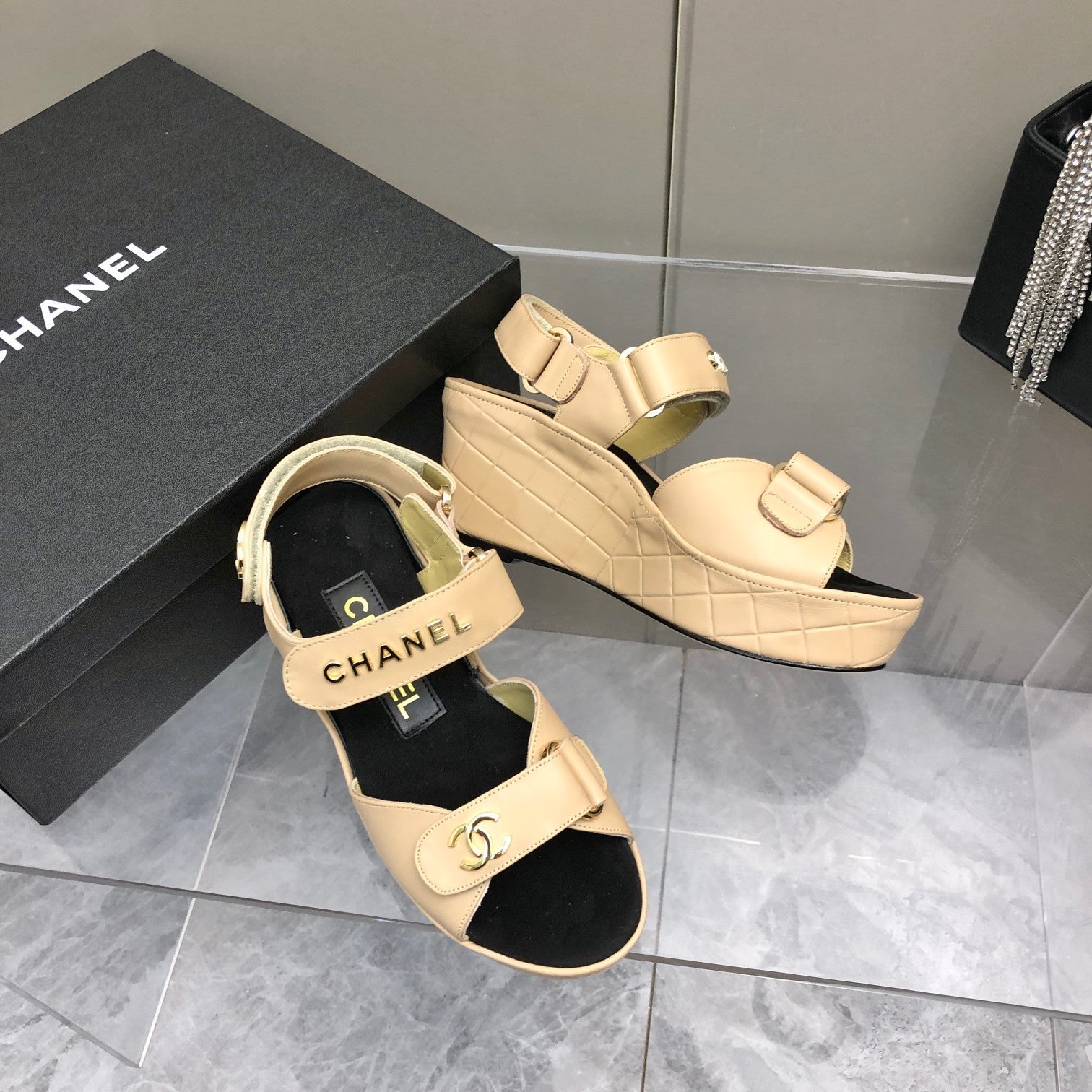 Chanel Sandals Cream