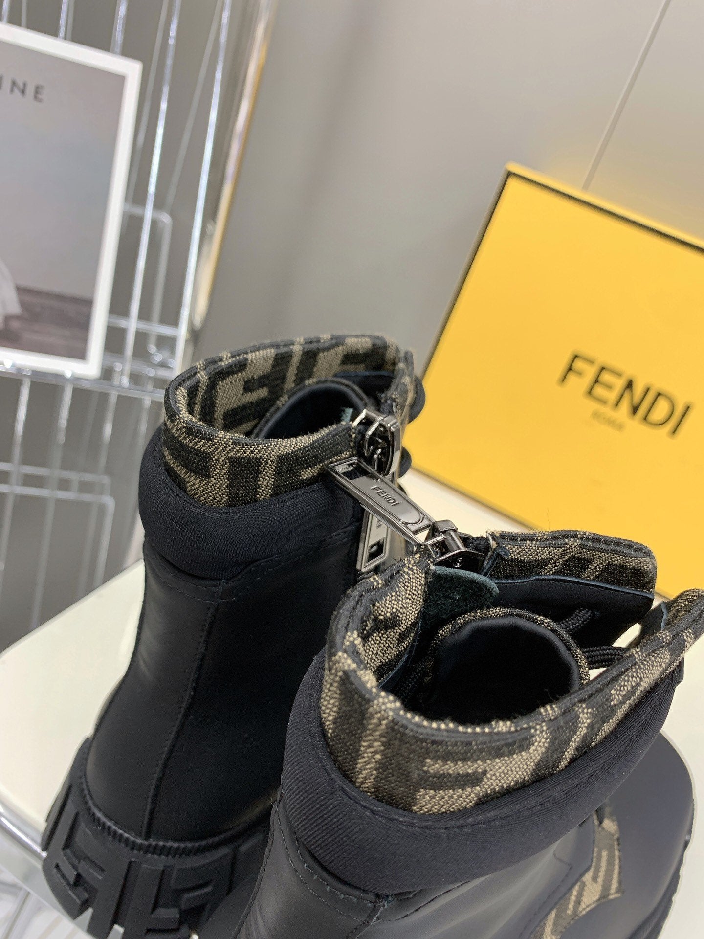 Fendi Signature Boots Black