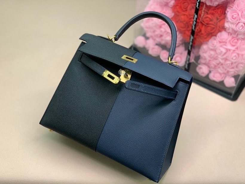 Hermes Epson Bi Color Custom 28cm Black/Blue