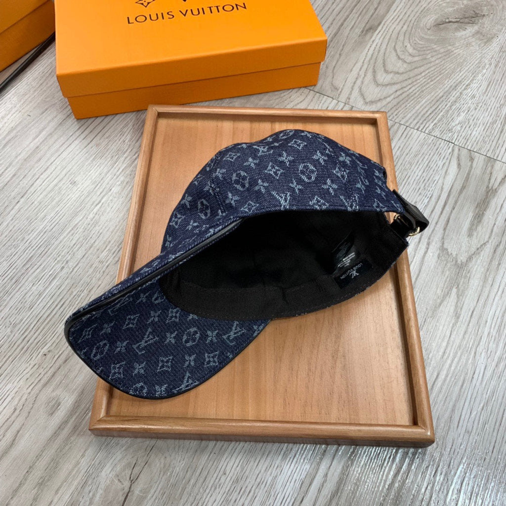 Louis Vuitton Navy Monogram Baseball Cap