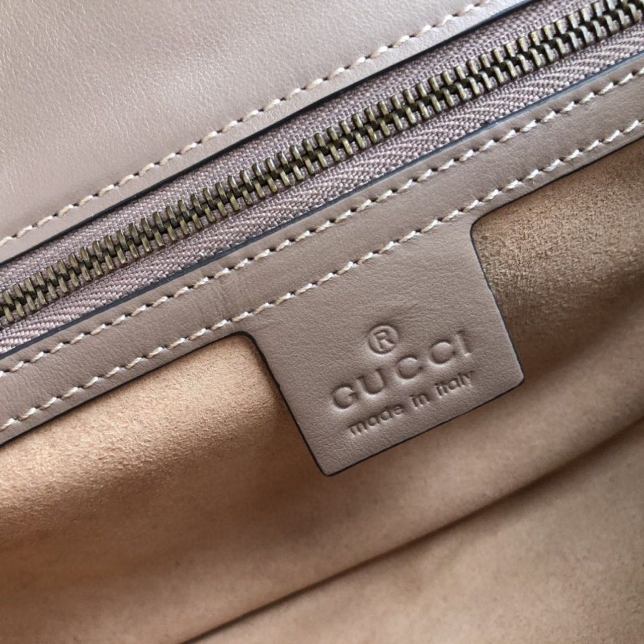 Gucci Marmont Shoulder Bag 26cm 443497 Calfskin Leather Spring/Summer Collection, Beige