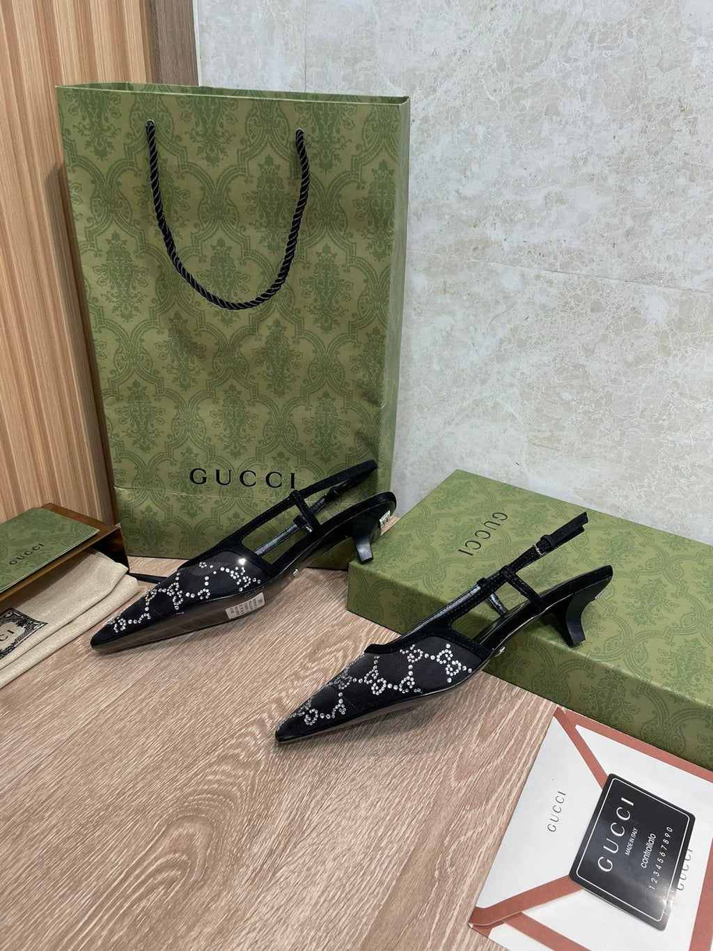 Gucci Balenciaga The Hacker Project Square Knife Pump Black