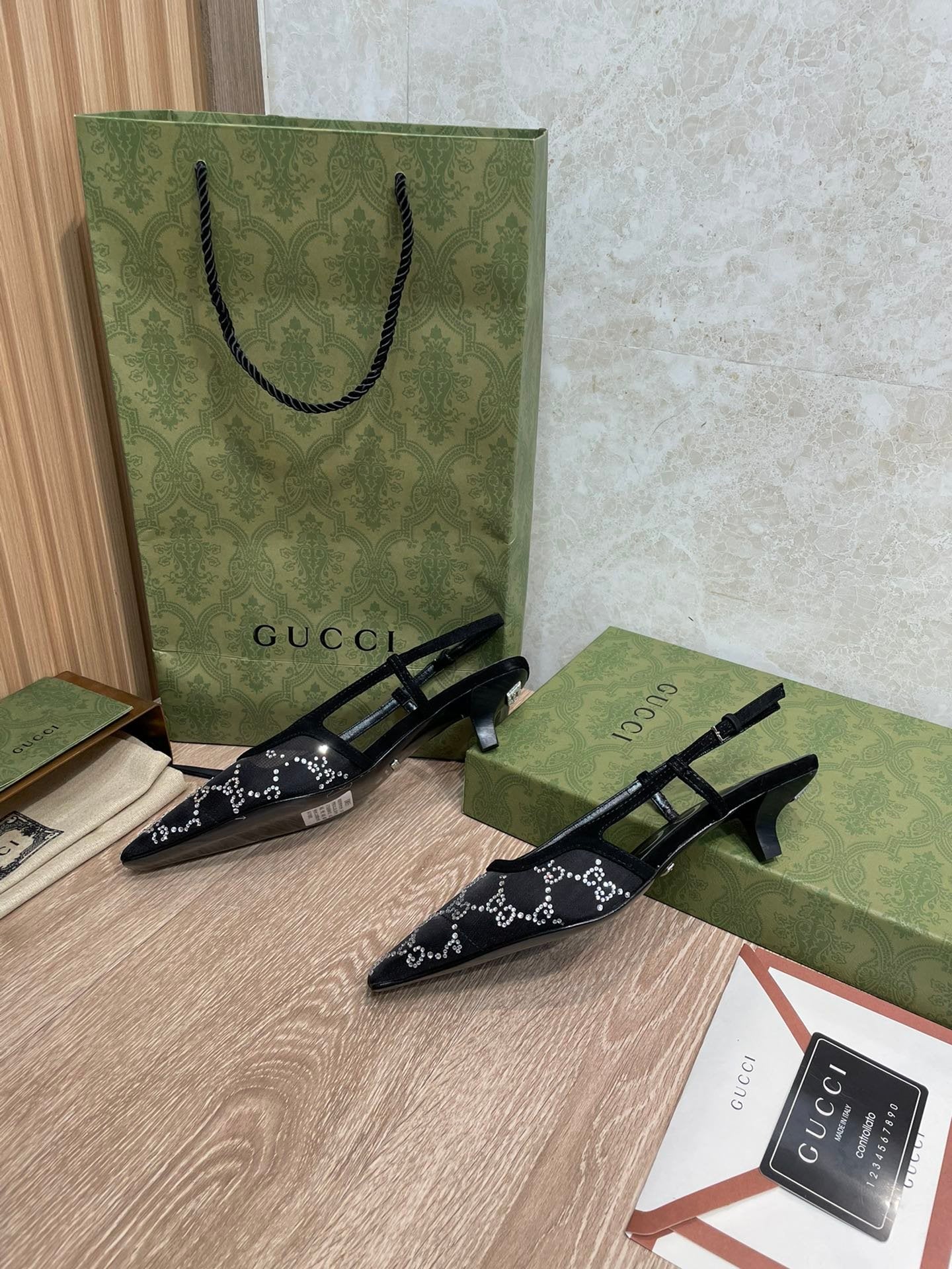 Gucci Balenciaga The Hacker Project Square Knife Pump Black