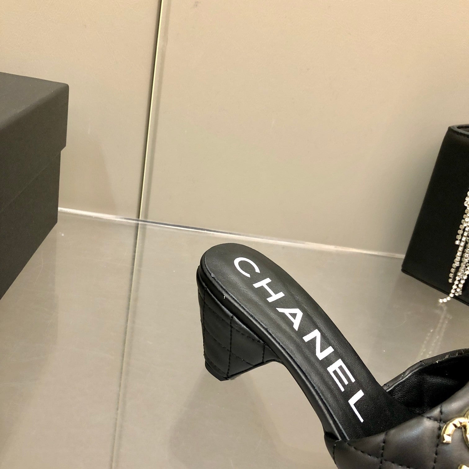 Chanel Mules Black