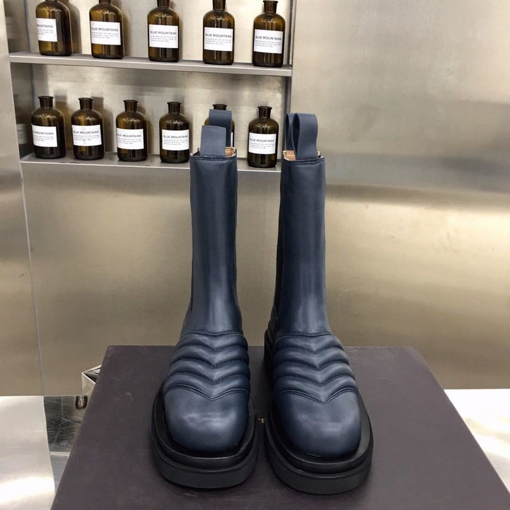 Bottega Veneta Panel Boots Lambskin Leather Fall/Winter 2019 Collection, Black
