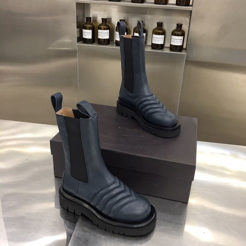 Bottega Veneta Panel Boots Lambskin Leather Fall/Winter 2019 Collection, Black
