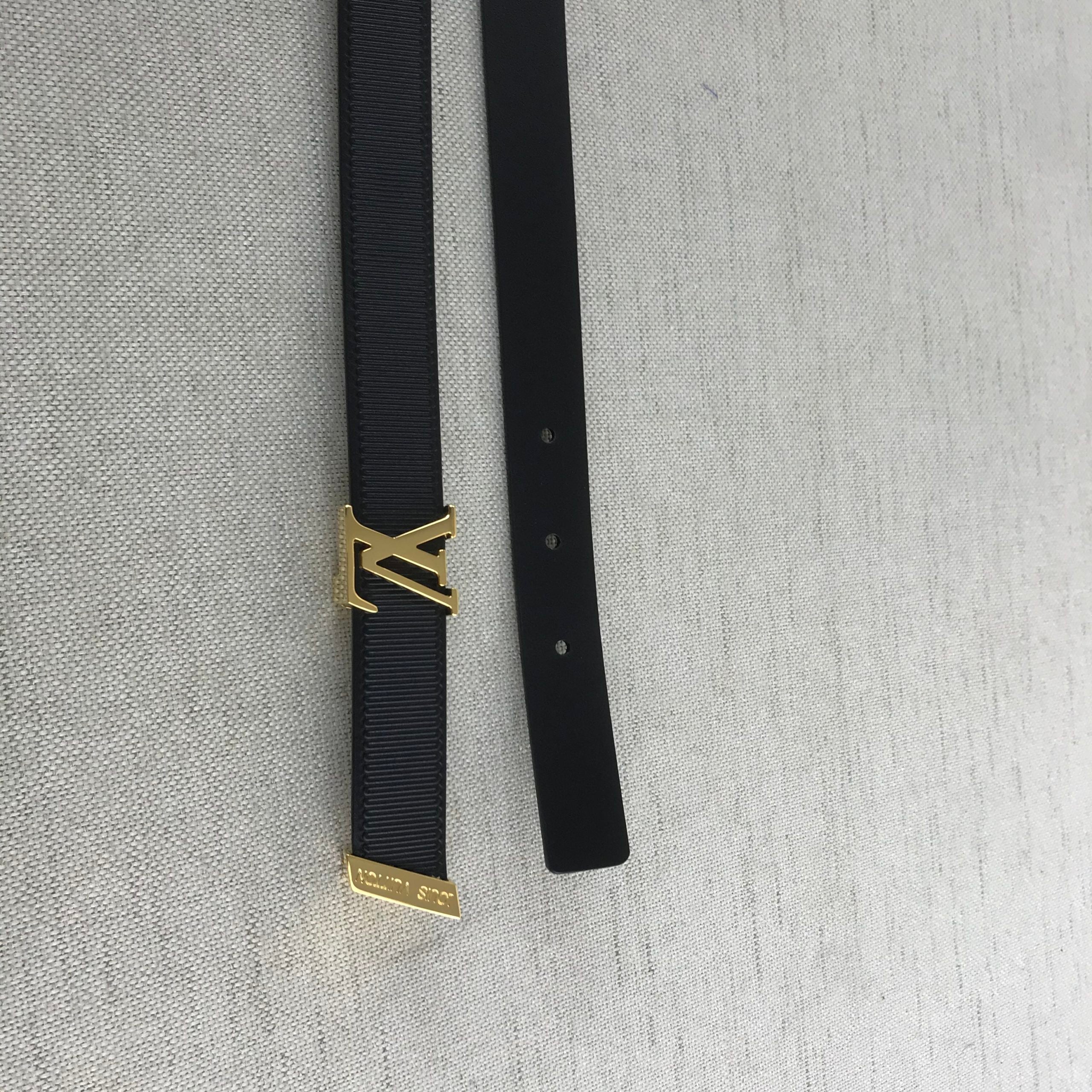 Louis Vuitton Initiales Belt Black