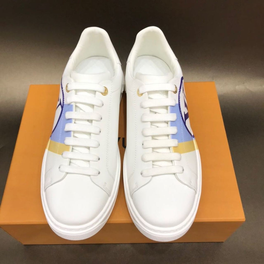 Louis Vuitton Time Out Low Top Sneakers Calfskin Leather Fall/Winter Collection Light Blue