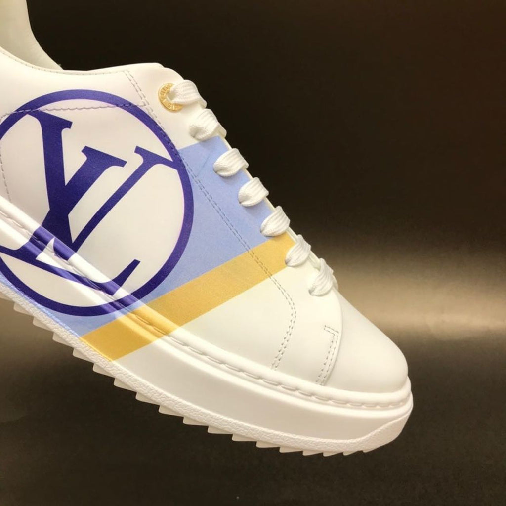 Louis Vuitton Time Out Low Top Sneakers Calfskin Leather Fall/Winter Collection Light Blue