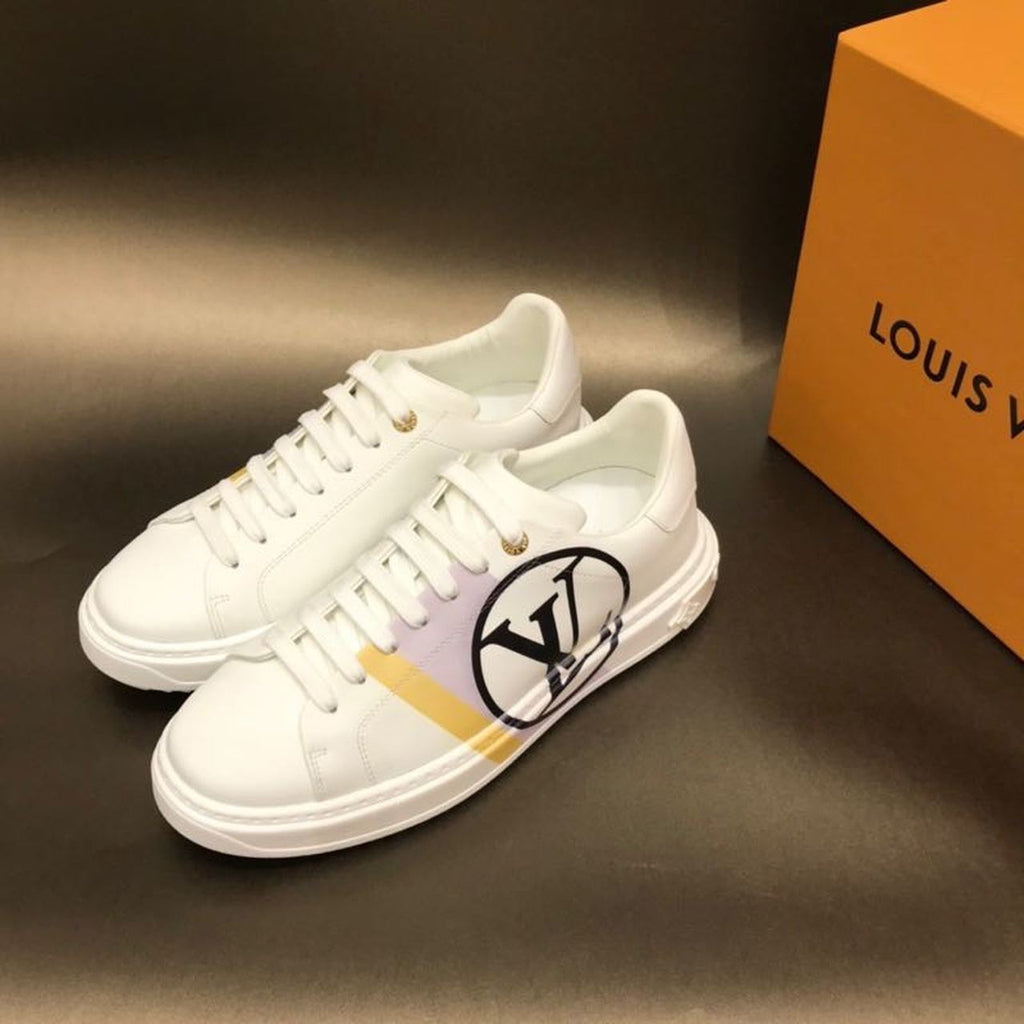 Louis Vuitton Time Out Low Top Sneakers Calfskin Leather Fall/Winter Collection Black/Silver