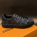 Louis Vuitton Time Out Low Top Sneakers Calfskin Leather Fall/Winter Collection 1A64RY Black