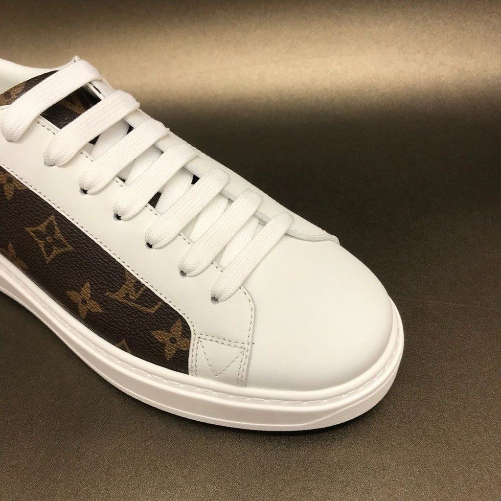 Louis Vuitton Time Out Low Top Sneakers Calfskin Leather Fall/Winter Collection White/Brown