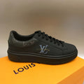 Louis Vuitton Time Out Low Top Sneakers Calfskin Leather Fall/Winter Collection 1A64RE Black