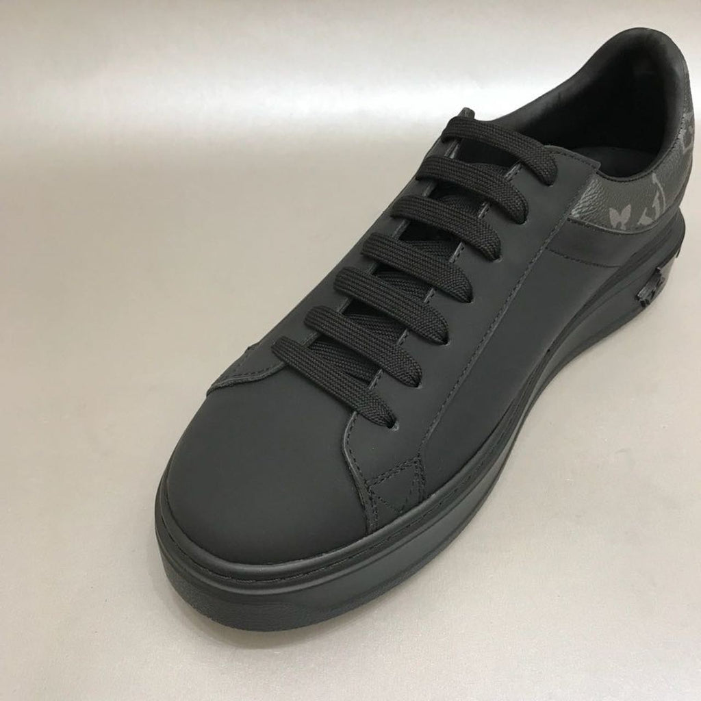 Louis Vuitton Time Out Low Top Sneakers Calfskin Leather Fall/Winter Collection 1A64RE Black
