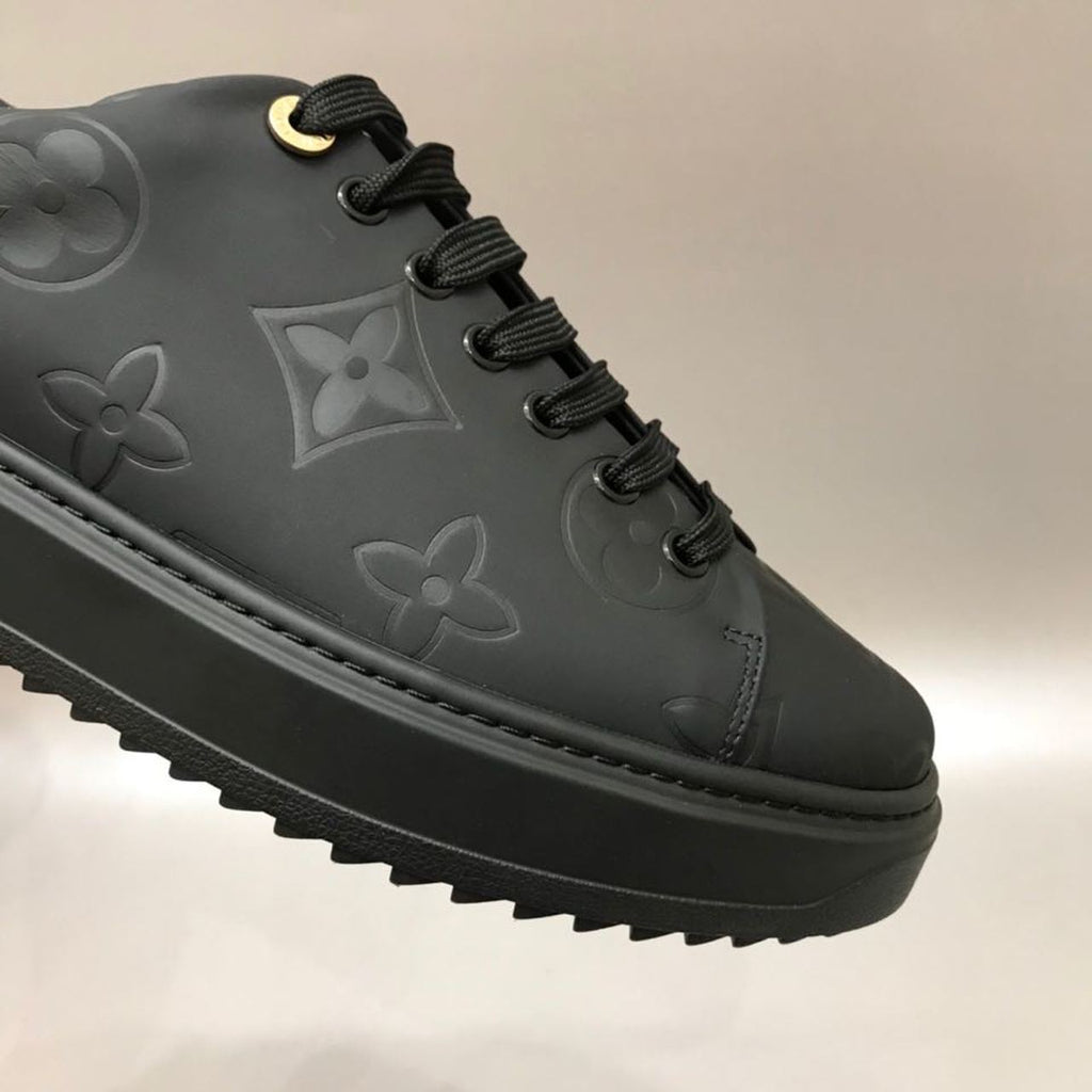 Louis Vuitton Time Out Low Top Sneakers Calfskin Leather Fall/Winter Collection 1A64RW Black