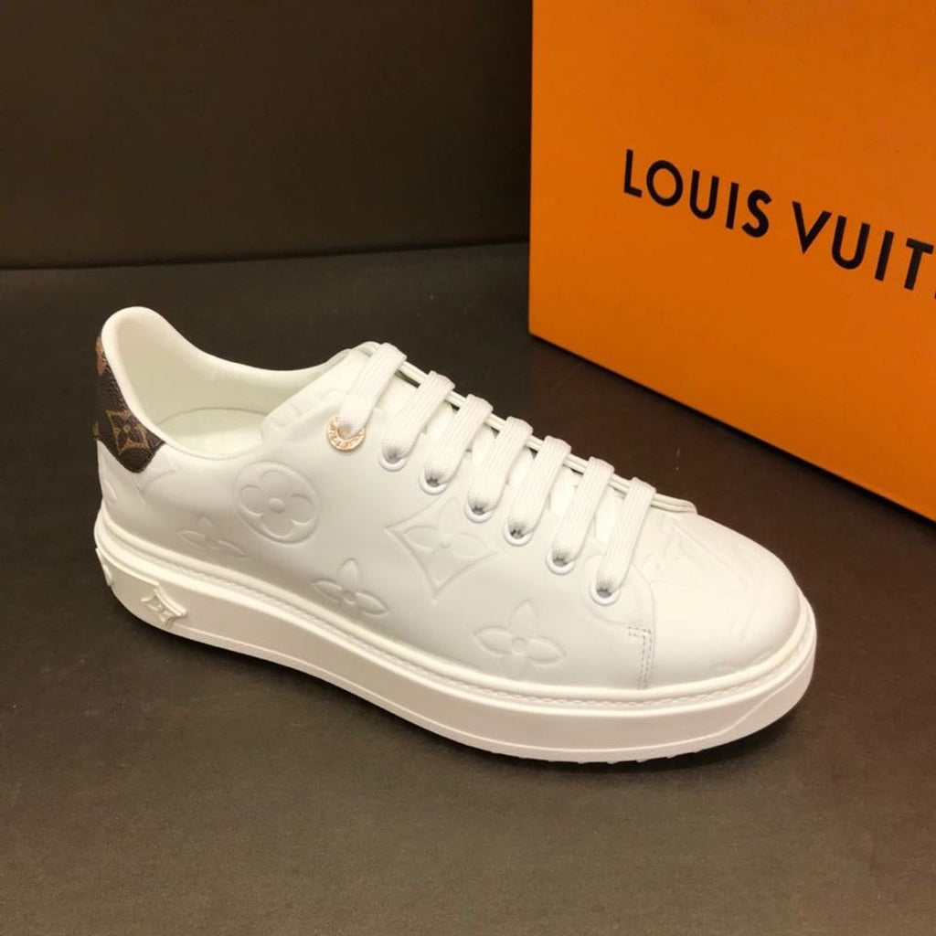 Louis Vuitton Time Out Low Top Sneakers Calfskin Leather Fall/Winter 2019 Collection 1A64RW White