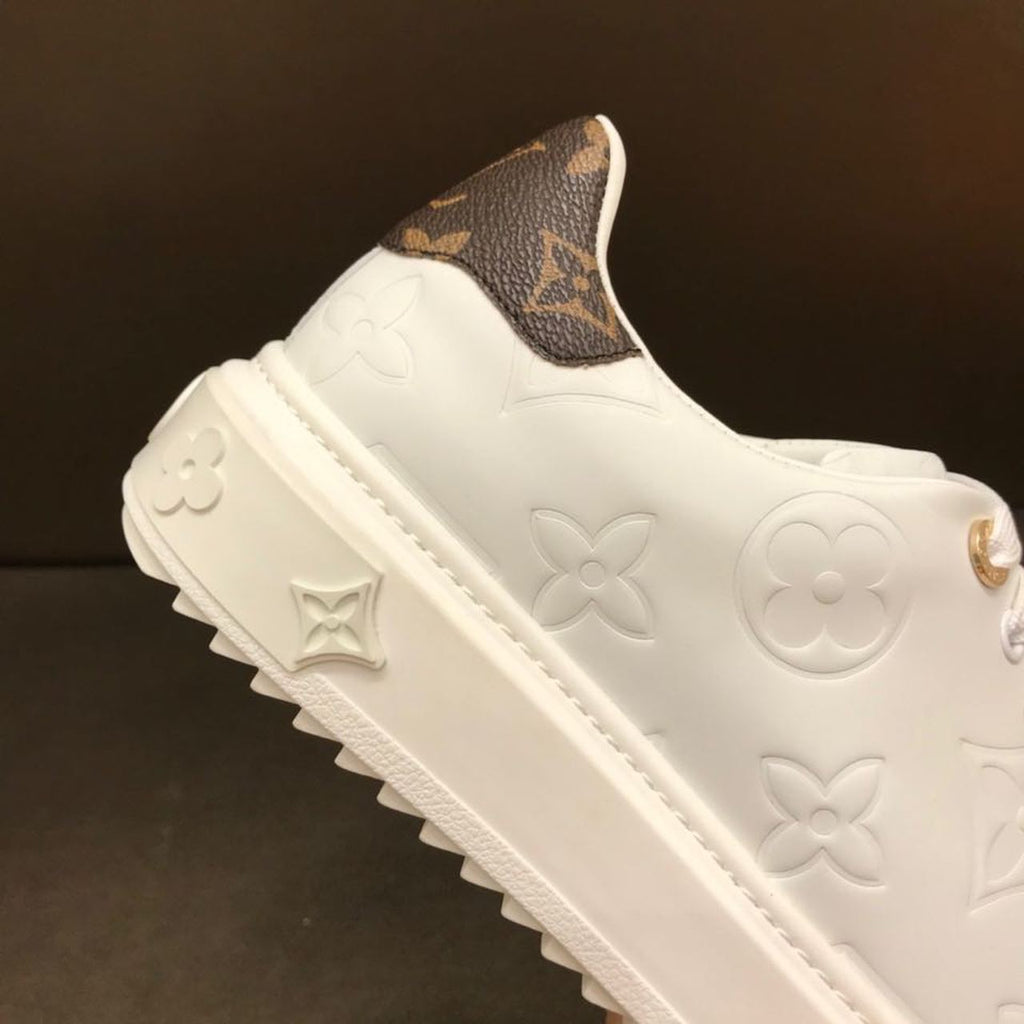 Louis Vuitton Time Out Low Top Sneakers Calfskin Leather Fall/Winter 2019 Collection 1A64RW White