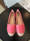 Fendi FF Logo Espadrilles Calfskin Leather Spring/Summer 2020 Collection, Hot Pink