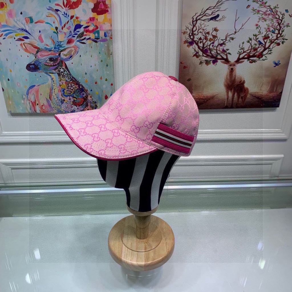 Gucci Canvas Baseball Cap with Web