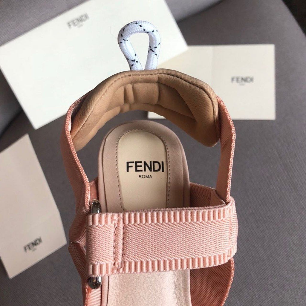 Fendi Colibri Runway Mesh FF Slingback Pumps 85mm Spring/Summer 2020 Collection, Pink