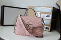 Gucci Marmont Top Handle Bag 22cm 547260 Calfskin Leather Spring/Summer Collection, Cherry Blossom
