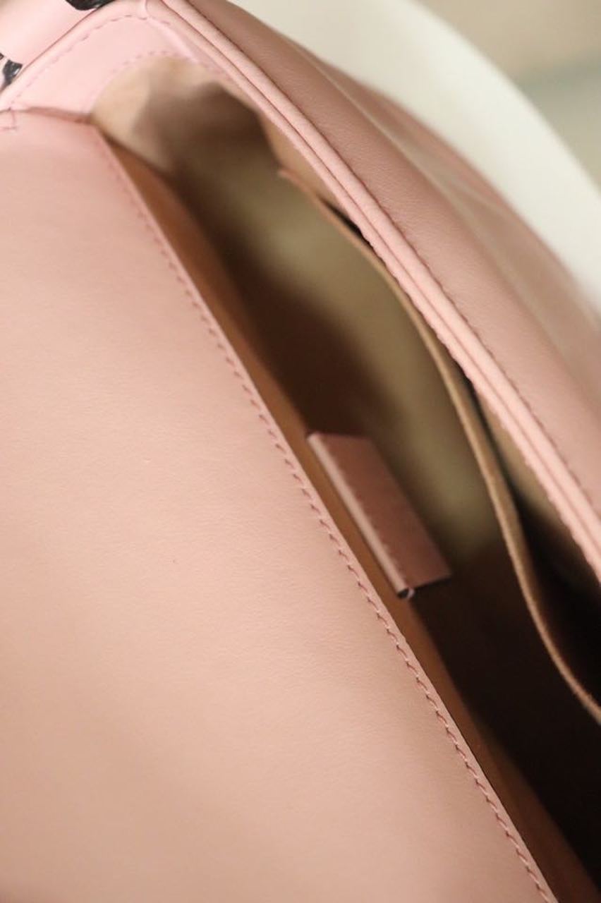 Gucci Marmont Top Handle Bag 22cm 547260 Calfskin Leather Spring/Summer Collection, Cherry Blossom