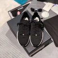 Chanel Sock Knit Sneakers Calfskin Leather Spring/Summer Act 2 Collection Black/White
