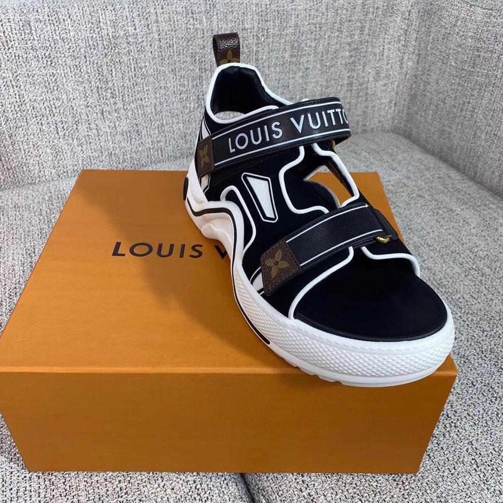 Louis Vuitton Archlight Sandals Calfskin Leather Spring/Summer Collection 1A7U60 Black/White