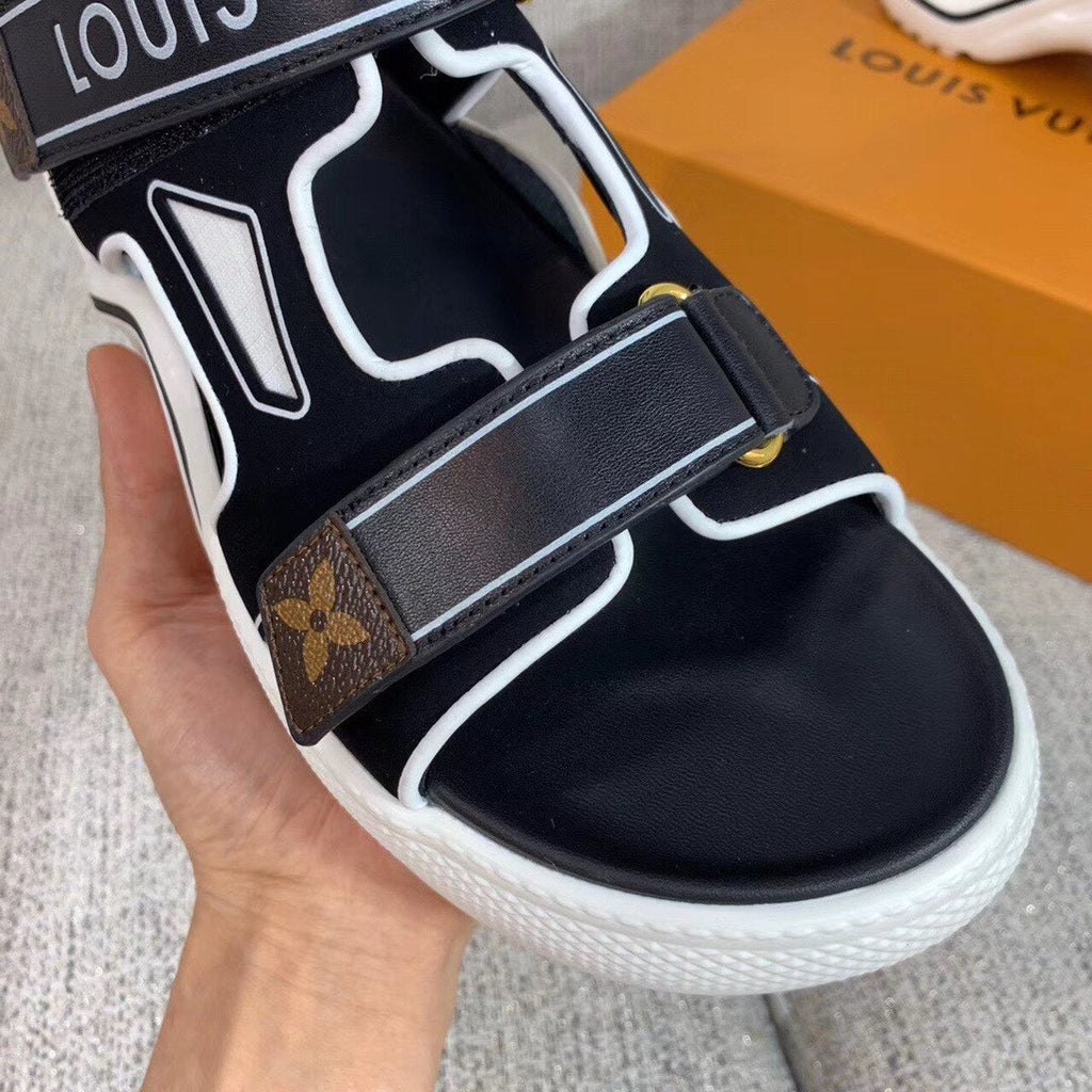 Louis Vuitton Archlight Sandals Calfskin Leather Spring/Summer Collection 1A7U60 Black/White