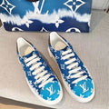 Louis Vuitton Tie Dye Escale Time Out Sneakers Calfskin Leather Spring/Summer Collection 1A7UM7 Blue