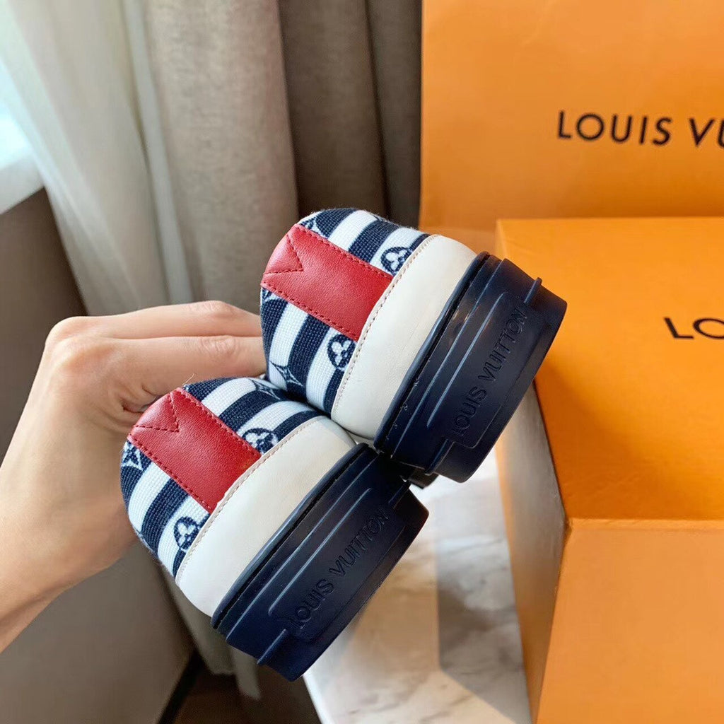 Louis Vuitton Escale Stellar Sneaker Calfskin Leather Spring/Summer Collection 1A7U4N, Blue