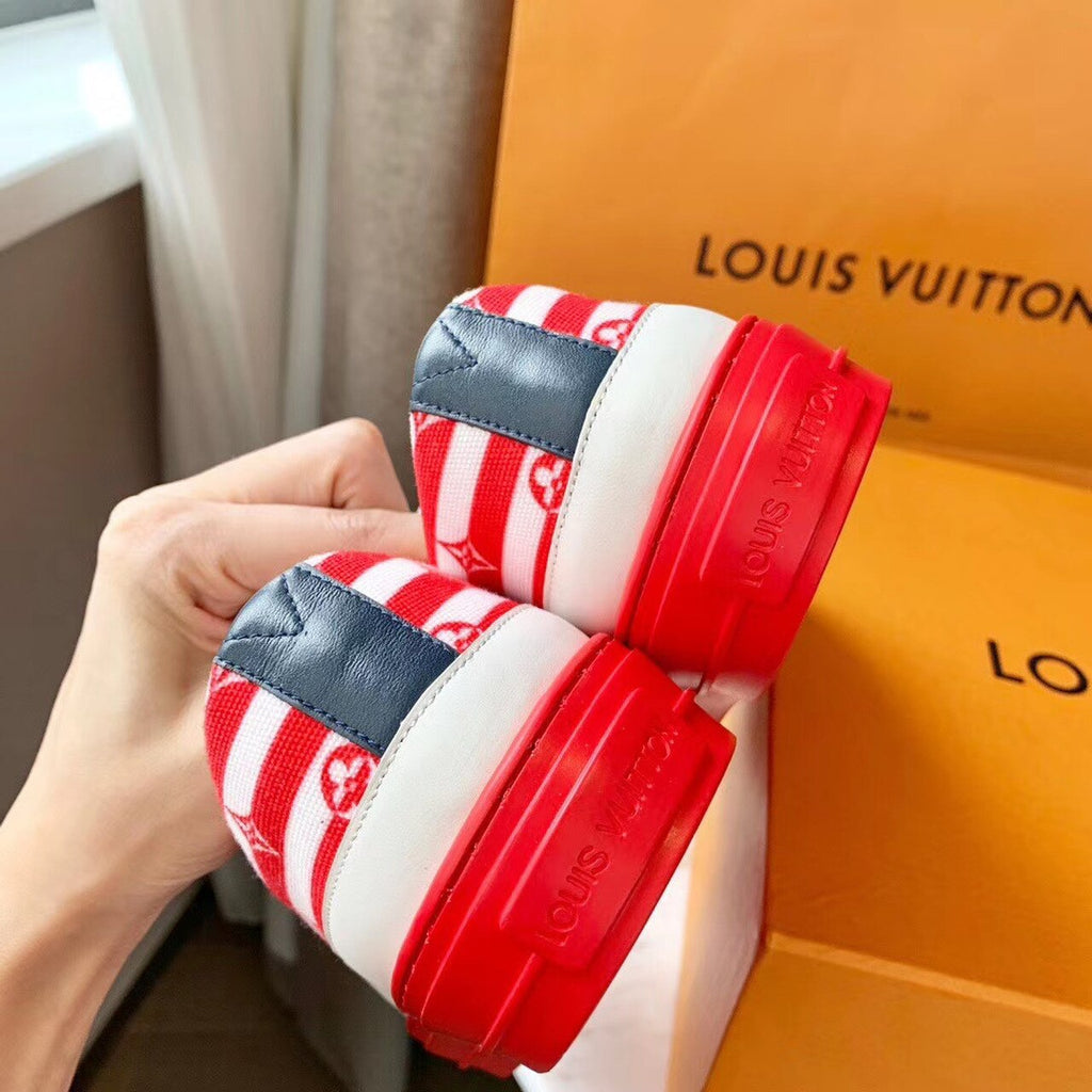 Louis Vuitton Escale Stellar Sneaker Calfskin Leather Spring/Summer 2020 Collection 1A7U4N Red