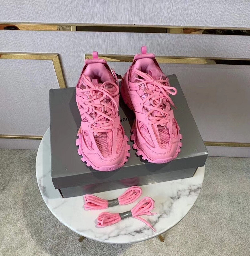 Balenciaga Track 2 Sneakers Calfskin Leather Spring/Summer 2020 Collection, Pepto Pink