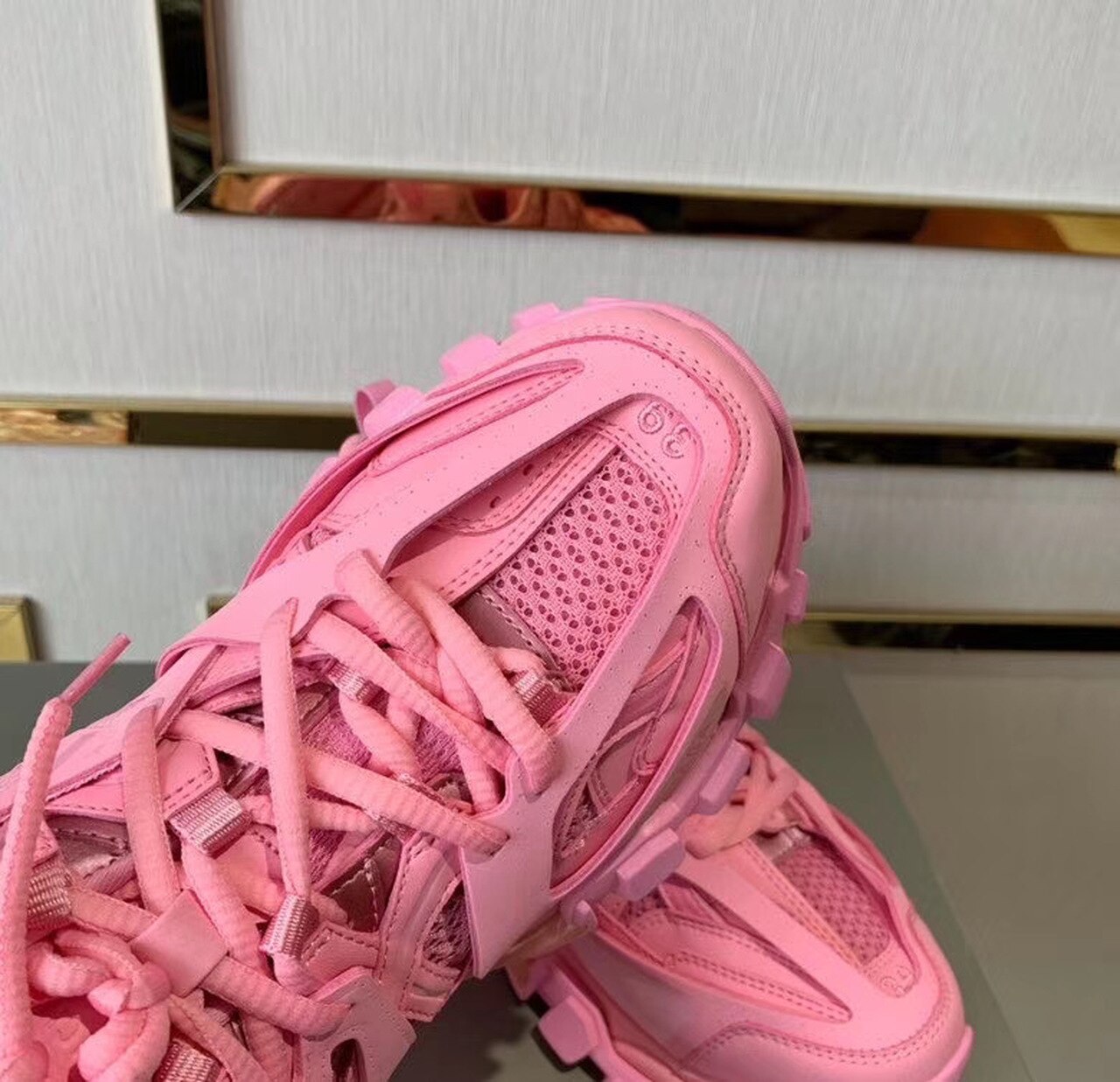 Balenciaga Track 2 Sneakers Calfskin Leather Spring/Summer 2020 Collection, Pepto Pink