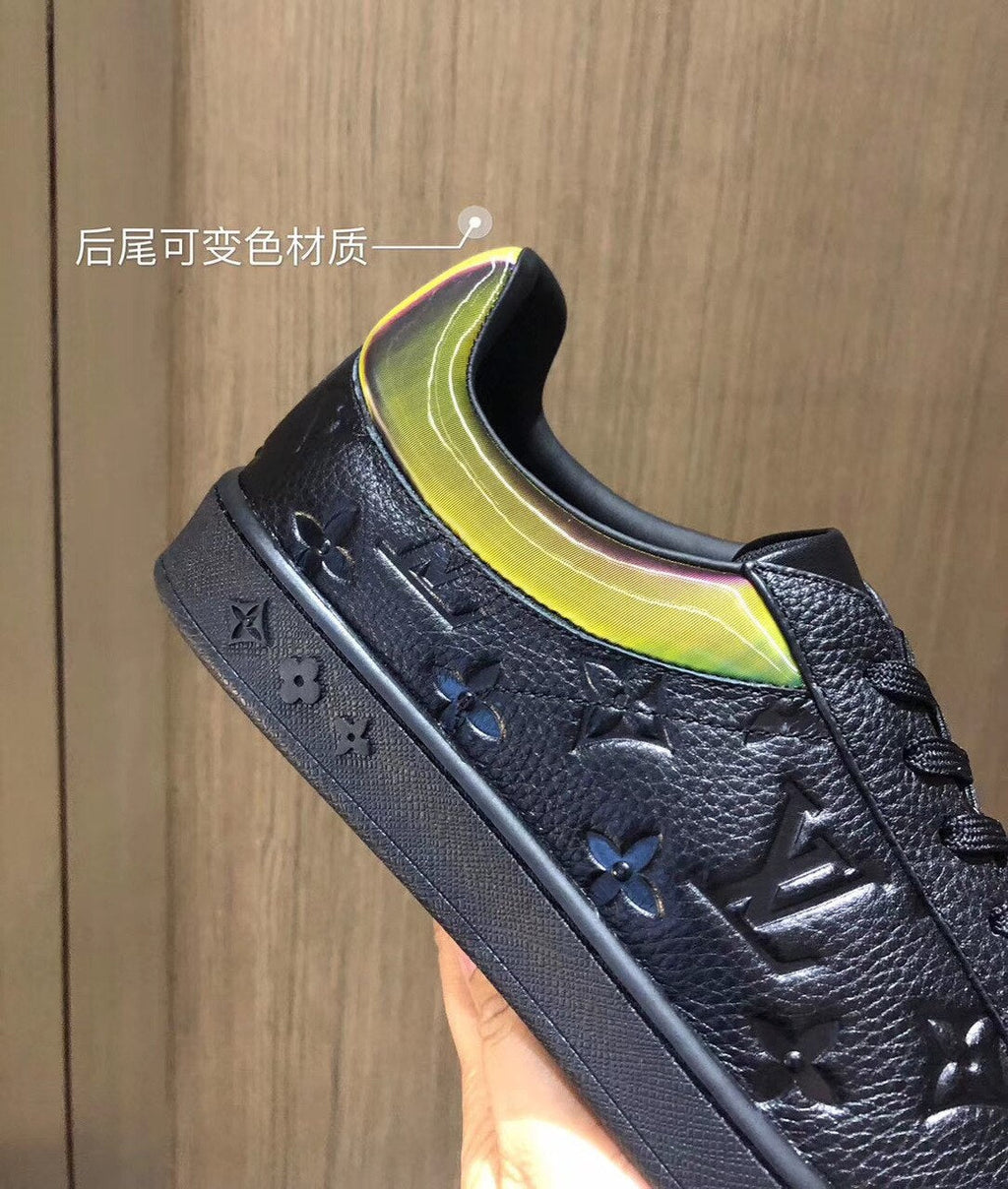 Louis Vuitton Luxembourg Sneakers Calfskin Leather Spring/Summer Collection 1A7S7D, Black